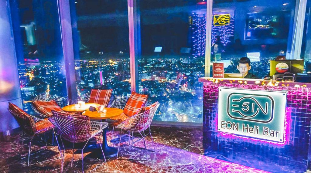 The sky bar: EON Heli Bar