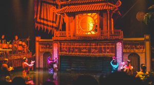 water puppet theater in Hanoi