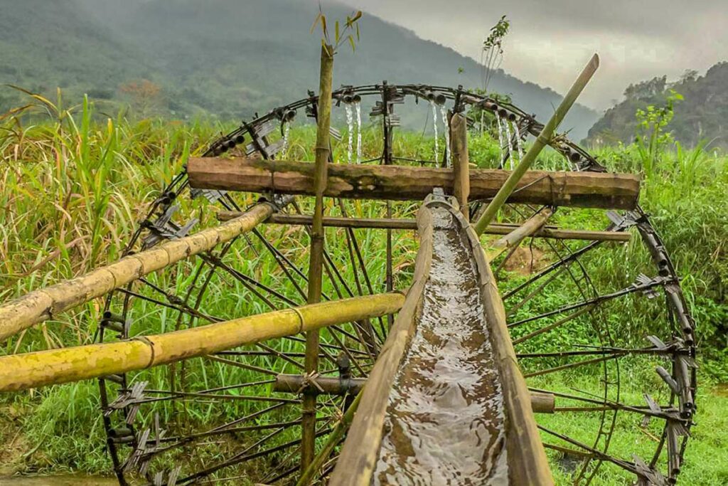 Whater wheels at Pu Luong nature reserve