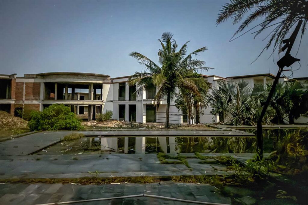An abandoned resort at Lang Co Beach