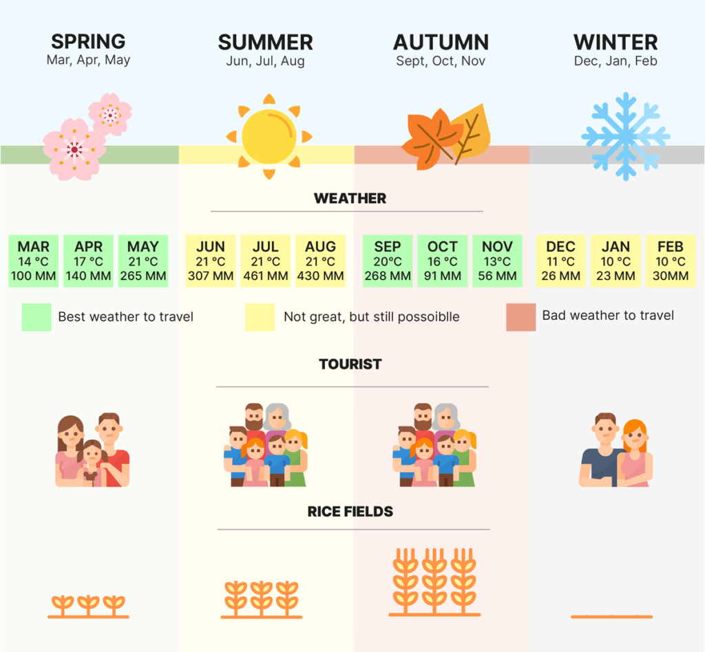 Sapa best time to visit infographic