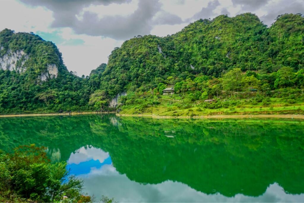 A view of Thang Hen Lake in Cao Bang