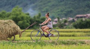 Cycling in Mai Chau