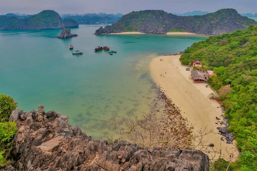 Halong Bay beach