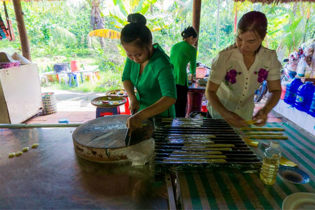 Ben Tre coconut candy factory