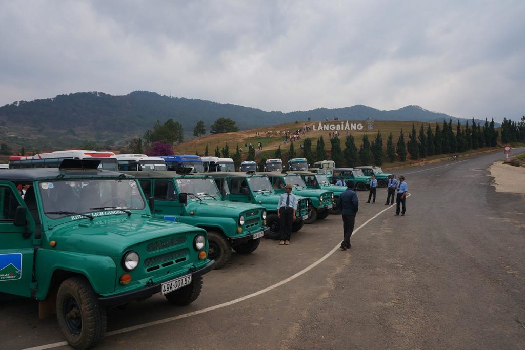 jeep Langbiang mountain