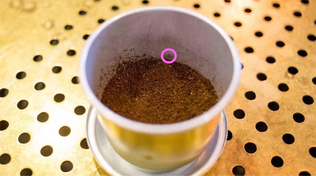 Step 2 how to make Vietnamese coffee