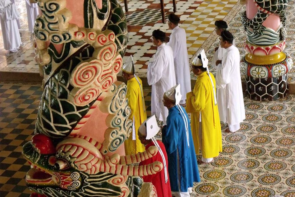 Ceremony at the Cao Dai Temple