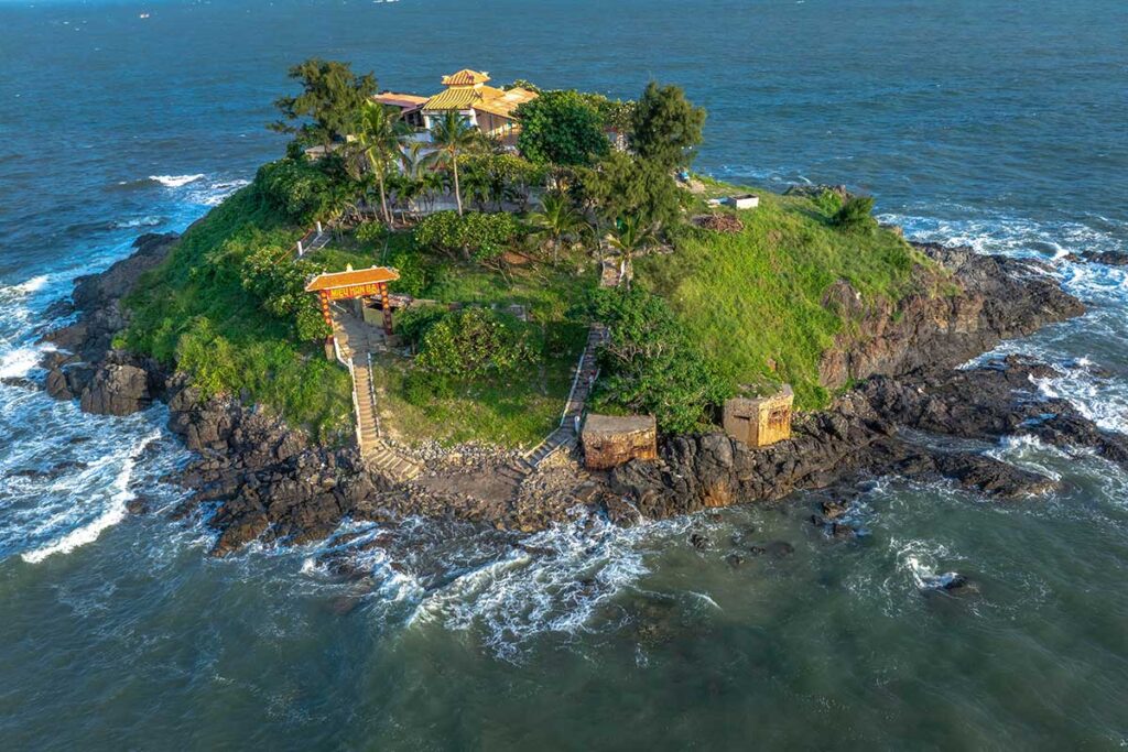 Aerial view of Hon Ba Temple in Vung Tau