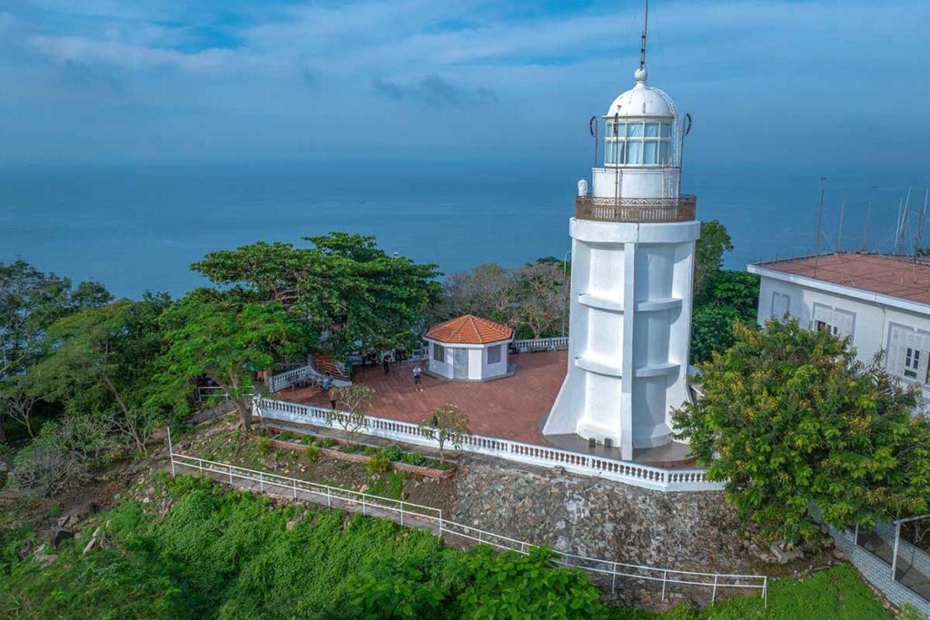 Aerial view of Vung Tau Lighthouse
