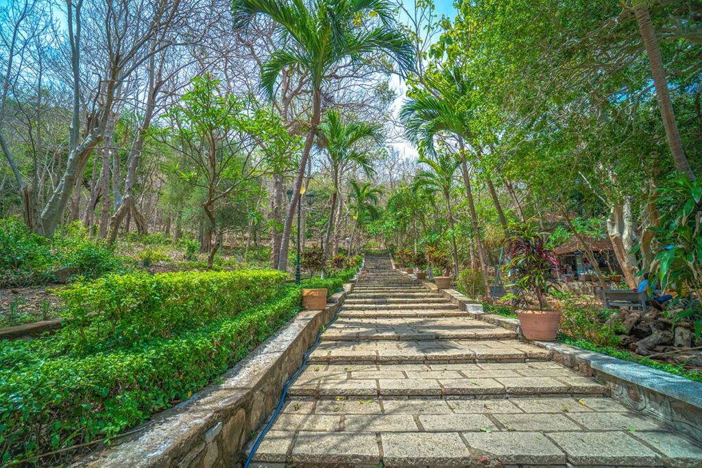 A garden bath connecting White Palace with Vung Tau Museum