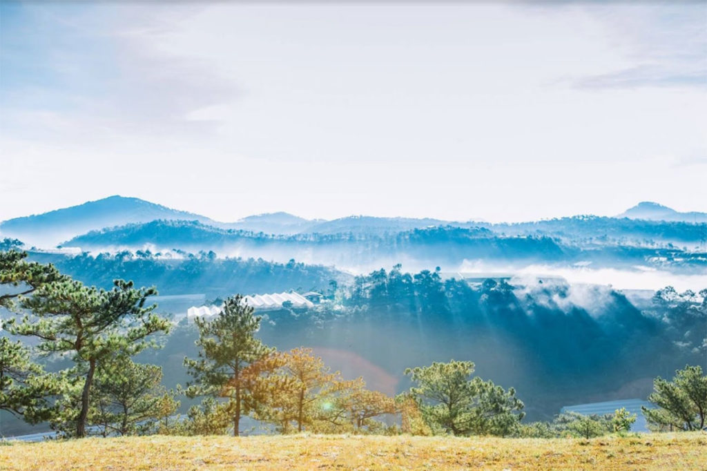 Camping in Dalat at Thien Phuc Duc hill