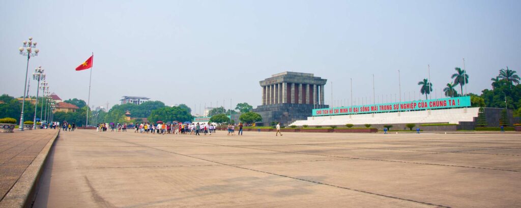 Ba Dinh Square in Hanoi