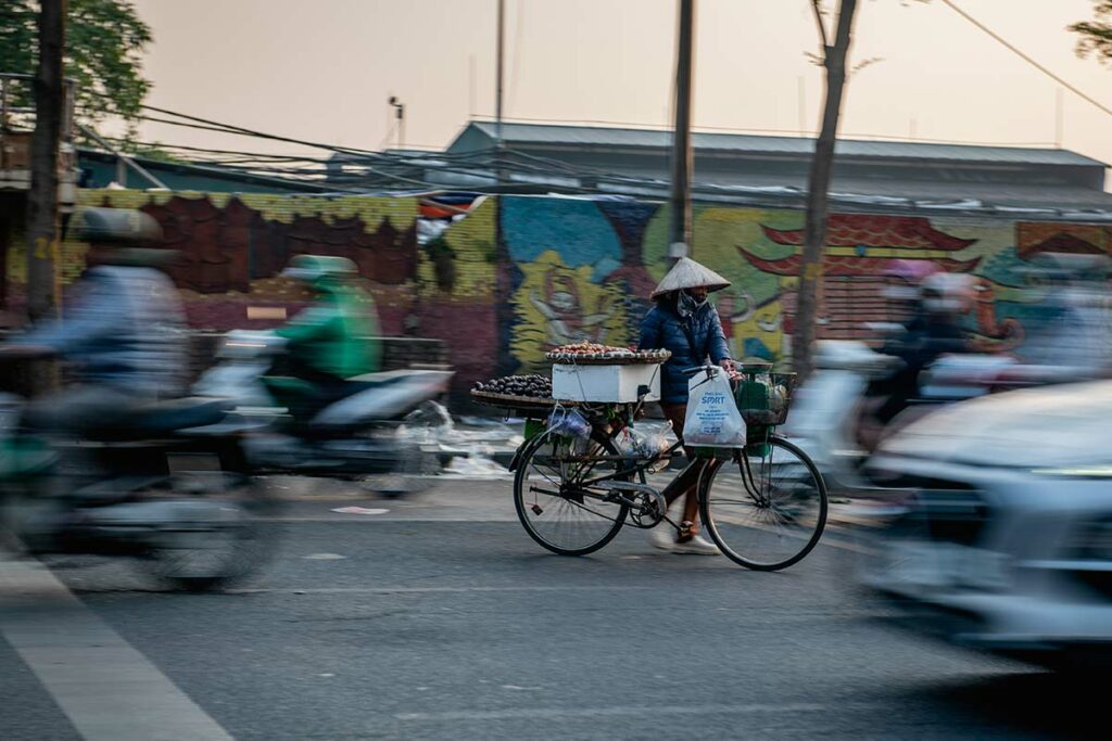 cross the street in Vietnam