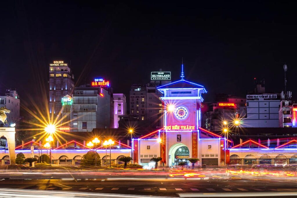 Ben Thanh Market at night