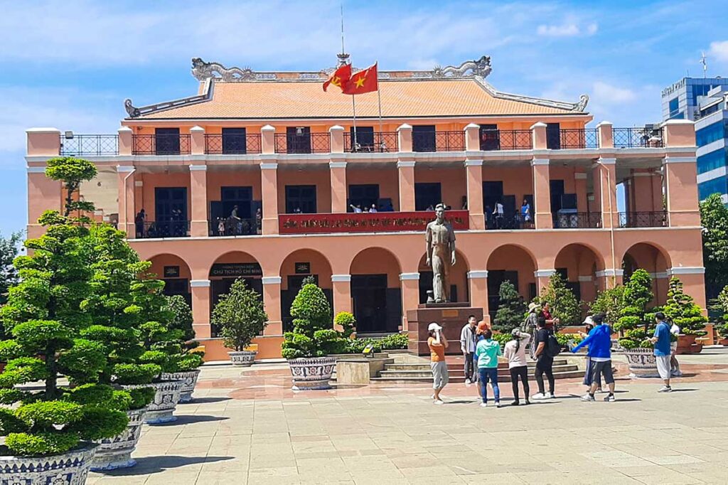 Building of Dragon Wharf (Nha Rong Wharf) in Ho Chi Minh City