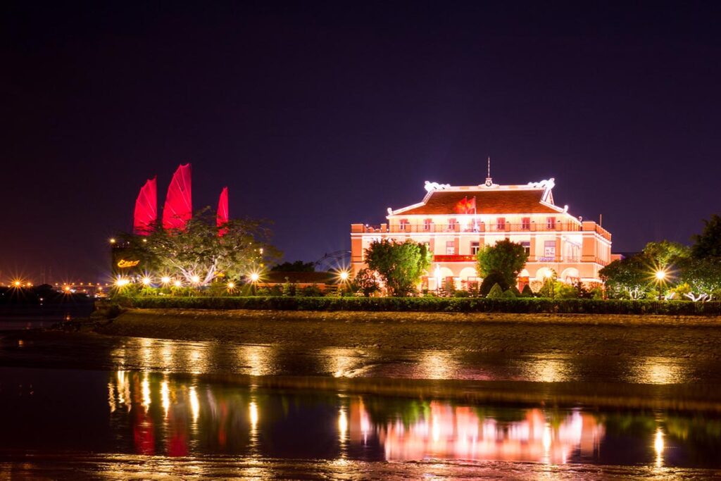 Dragon Wharf in Ho Chi Minh City at night