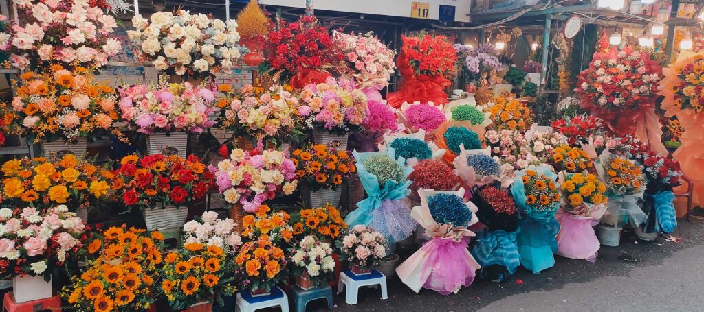 Ho Thi Ky Flower Market in Ho Chi Minh City