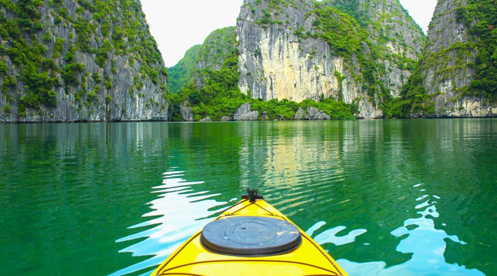 Kayaking at Cat Ba Island