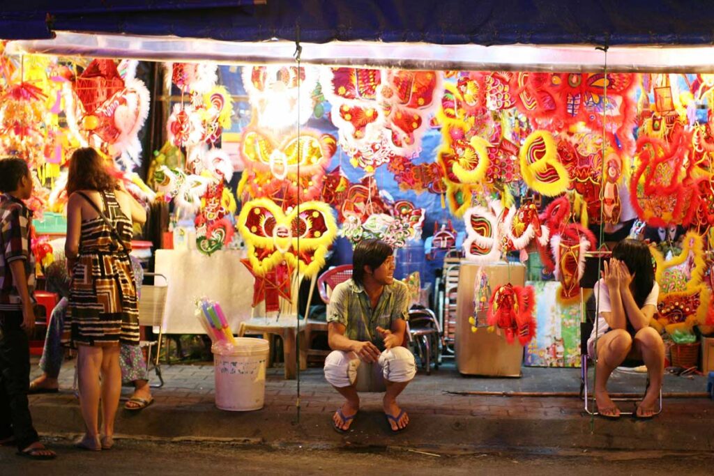 Lantern Street in Ho Chi Minh City