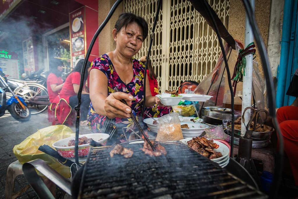 Street food in Ho Chi Minh City