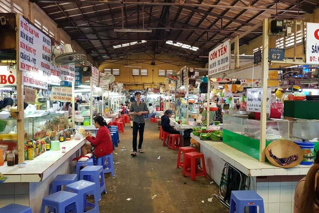 street food at Tan Binh Market