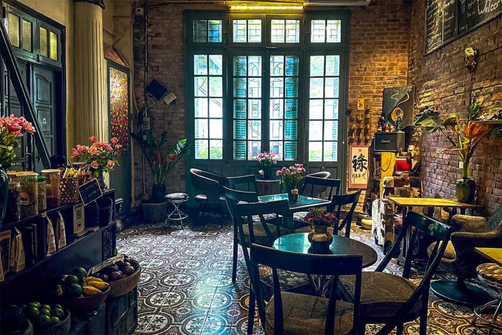 Loading T Cafe: The charming traditional decor of Loading T Cafe in Hanoi transports visitors to a bygone era and makes for a perfect Instagrammable moment.