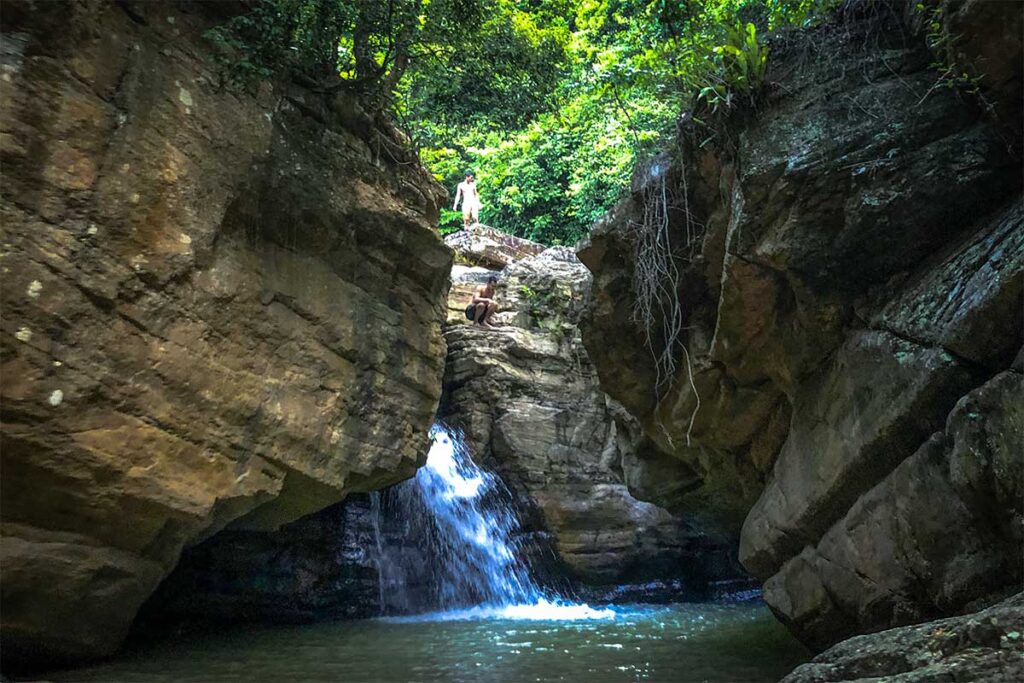 Nhan Tam Waterfall, Hidden in a canyon at Mau Son Mountain 