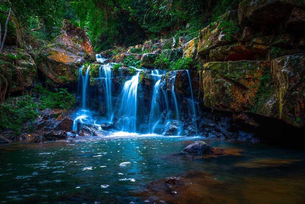 Waterfall in the Botanical Garden in Phong Nha 