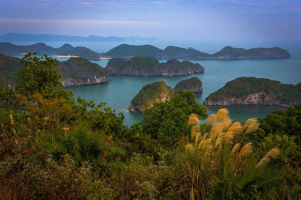 The view from Canon Fort on Cat Ba Island