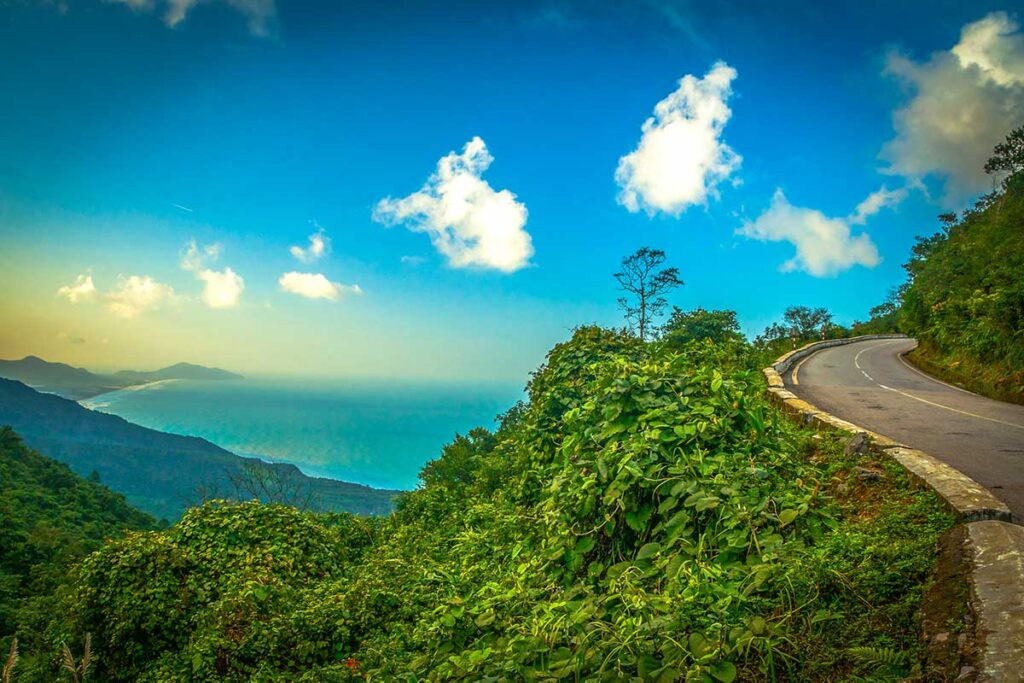 The scenic road of Hai Van Pass