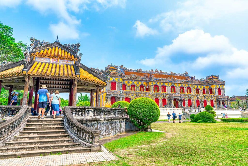 The stunning Palace inside the Hue Citadel