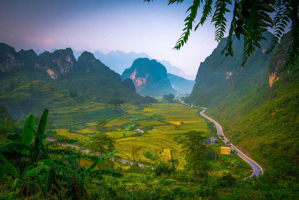 A view from Ma Phuc Pass in Cao Bang