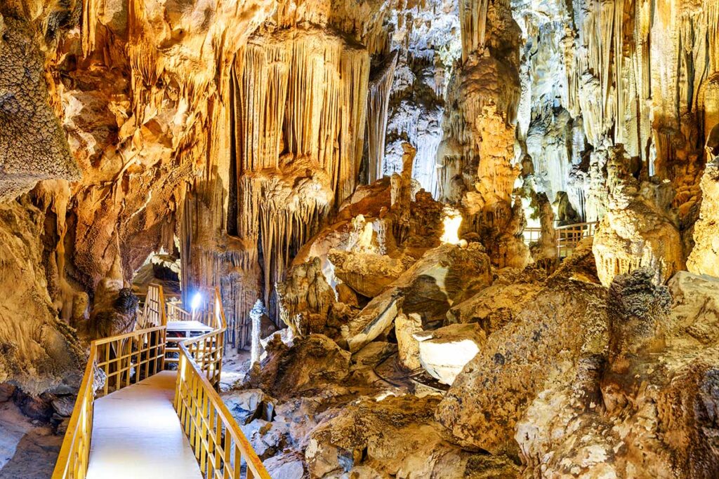 The inside of Tien Son Cave in Phong Nha National Park