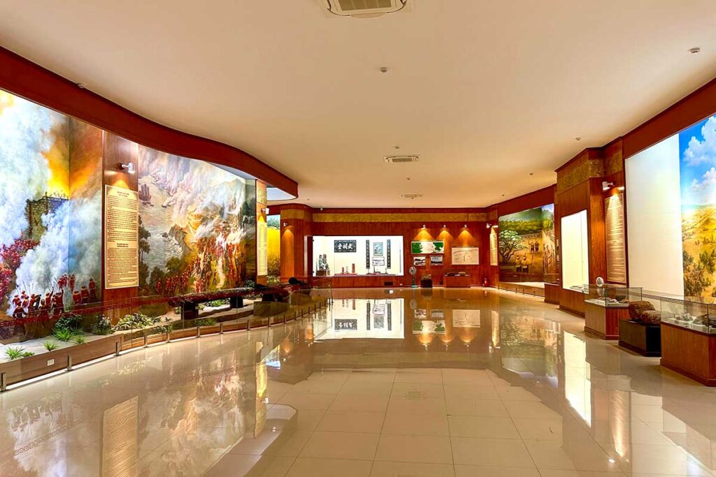 The interior of Quang Trung Museum