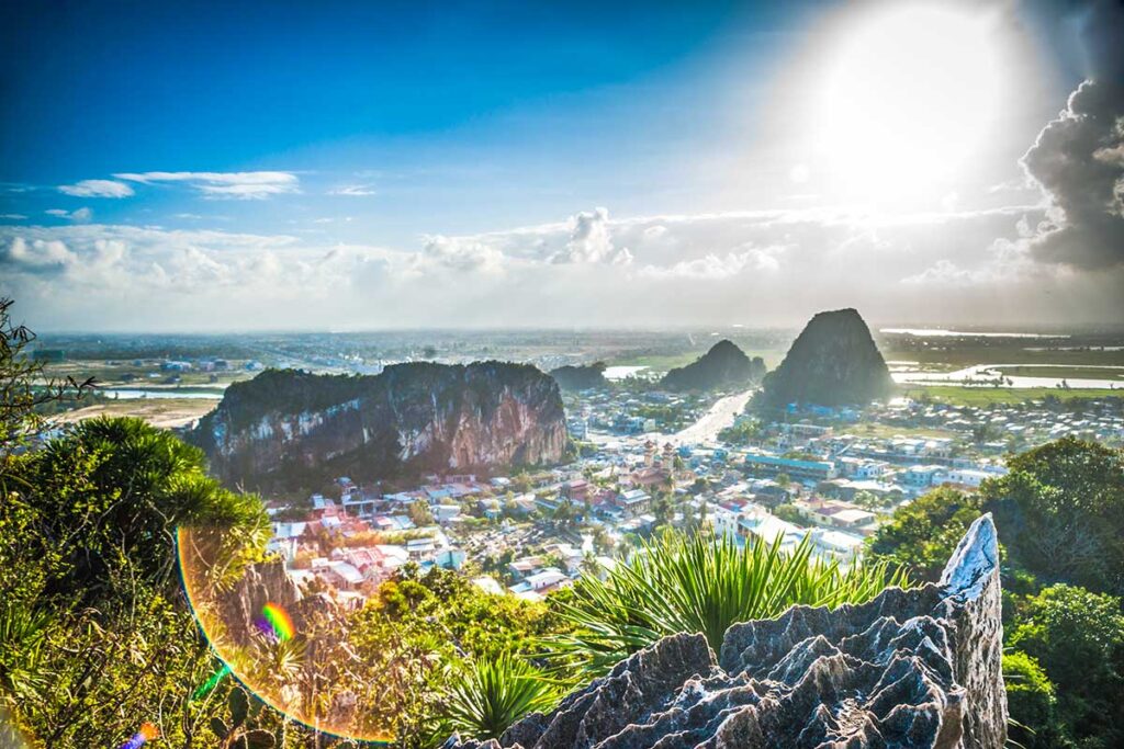 Marble Mountains from the top