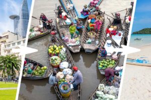 Via the Mekong Delta from Phu Quoc to Saigon” tour, combining Phu Quoc’s beaches with a Mekong Delta route through floating markets before arriving in Ho Chi Minh City.