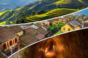 2-week Vietnam tour from north to south with Mu Cang Chai rice terraces, Hoi An ancient town rooftops, and historic war tunnels.