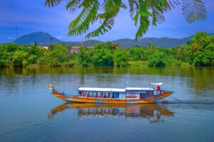 A dragon boat tour over the Perfume River in Hue