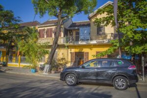 Comfortable SUV with private driver for car rental service in Hoi An.