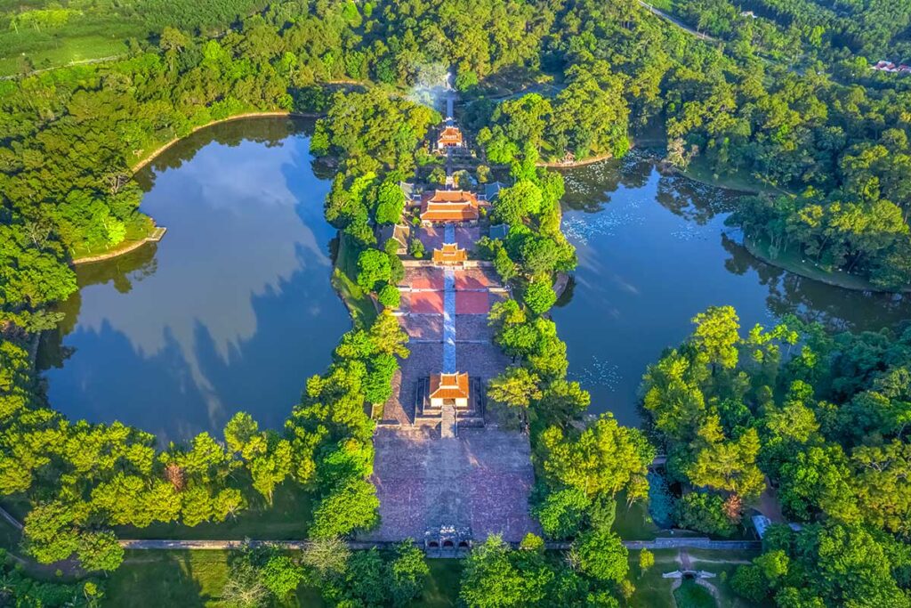 Top view of the Tomb of Minh Mang
