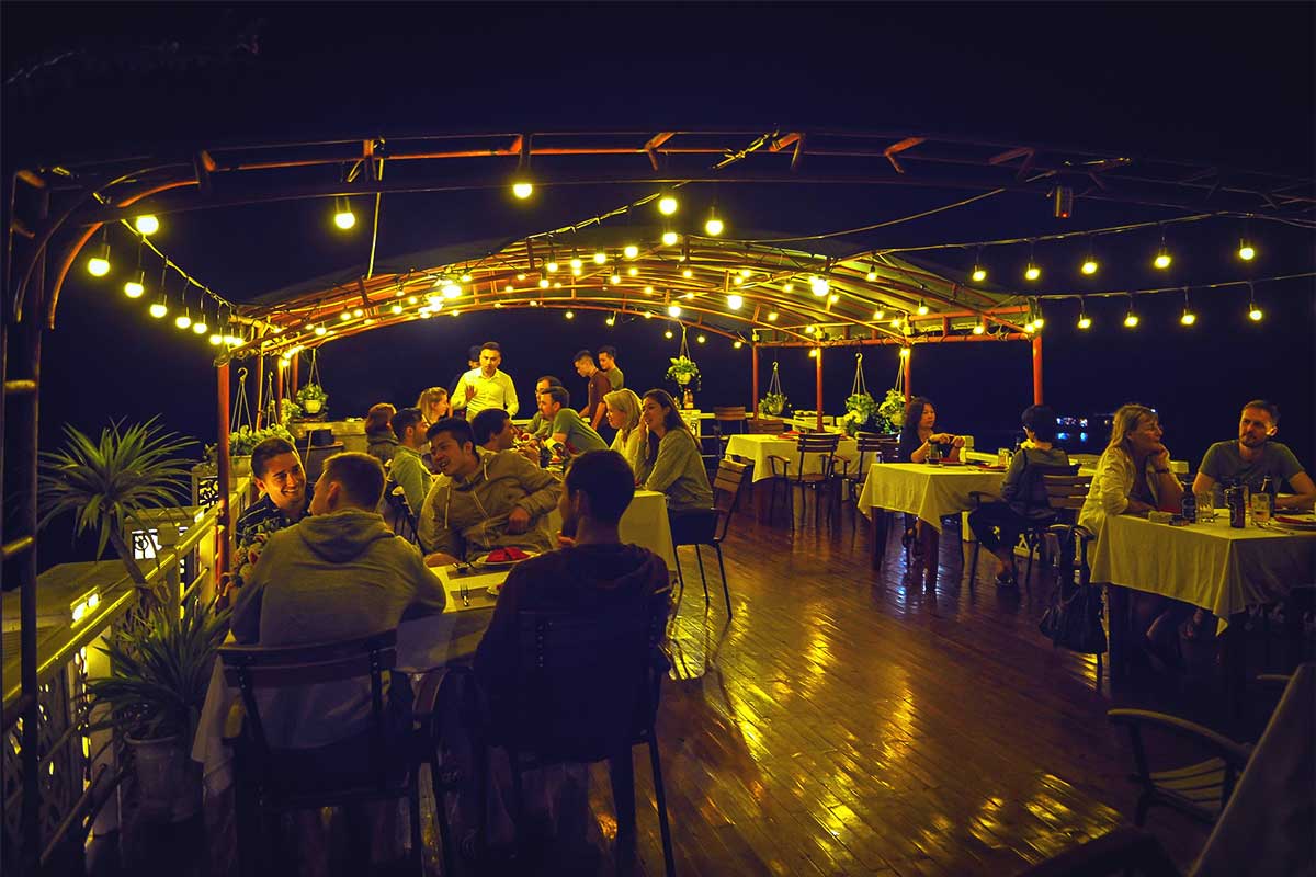Night time party on Renea Cruise