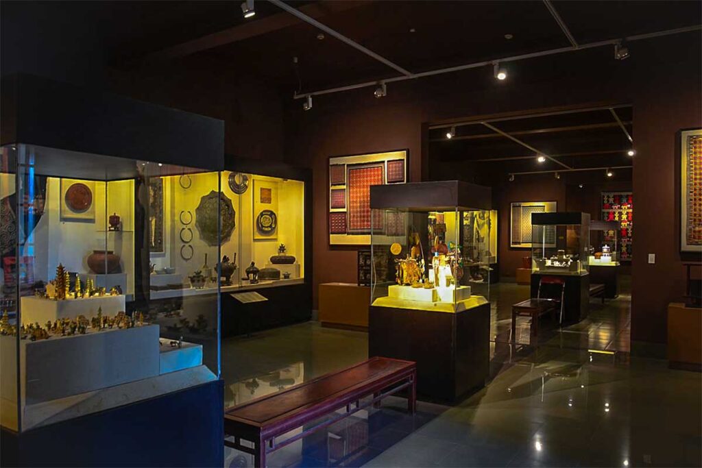 Exhibit inside Vietnam Fine Arts Museum