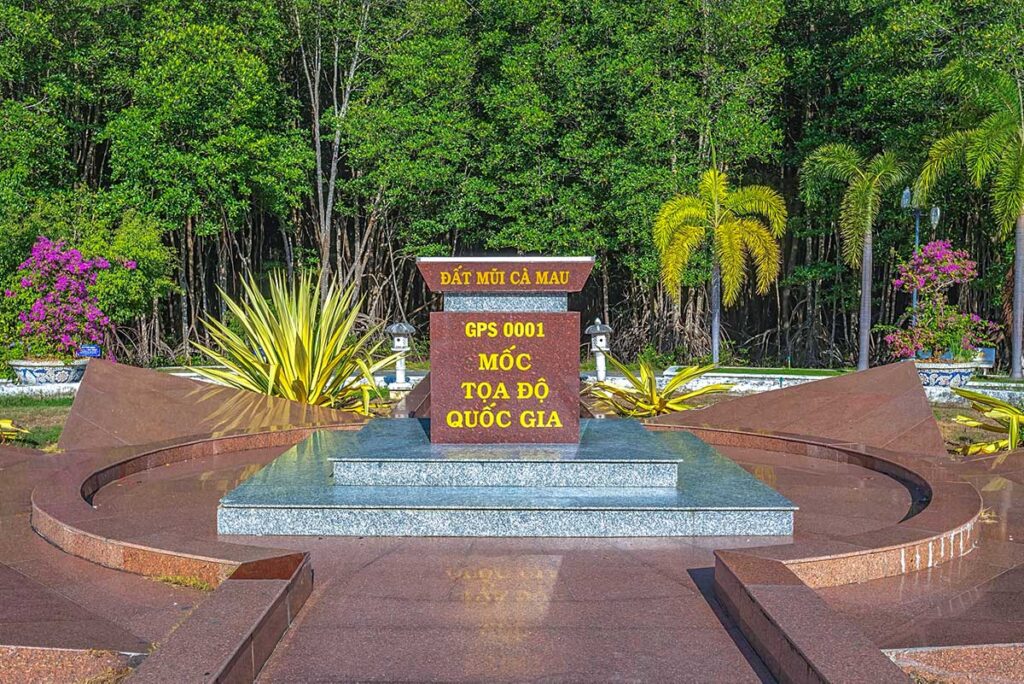 National Coordinate GPS 0001 - indicated the southernmost point of Vietnam at Cape Ca Mau