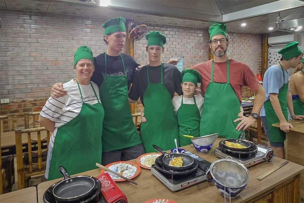 Family cooking class in Hoi An, Vietnam