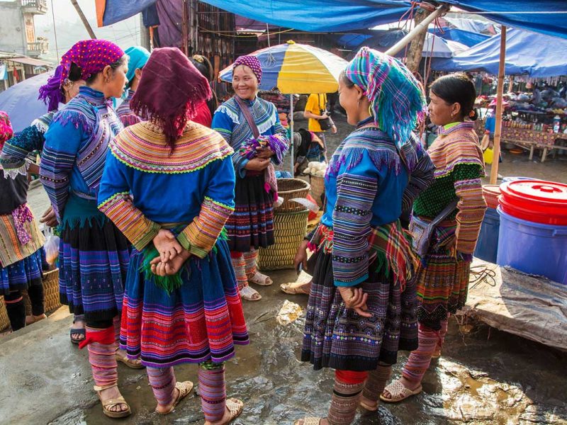 bac ha market minority woman Bac Ha market minority woman