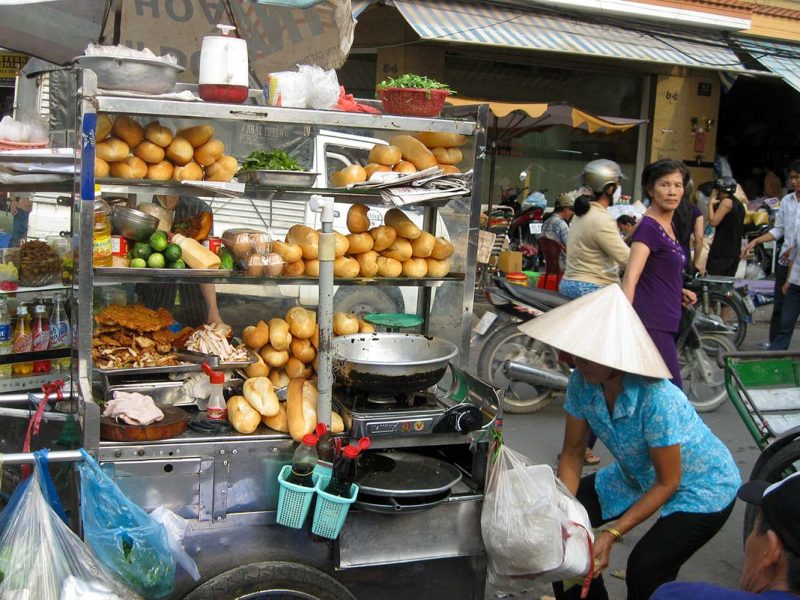 Banh Mi street food in Ho Chi Minh City