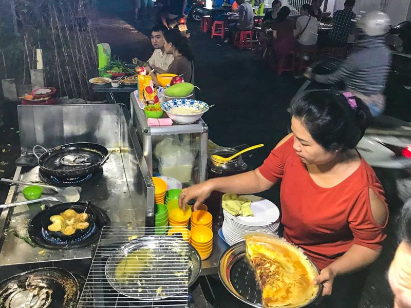 Bánh Xèo street food in Ho Chi Minh City