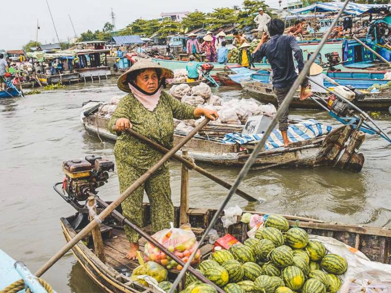 cai rang floating markten 2 day mekong (9) Cai Rang floating market & 2 days Mekong Delta tour