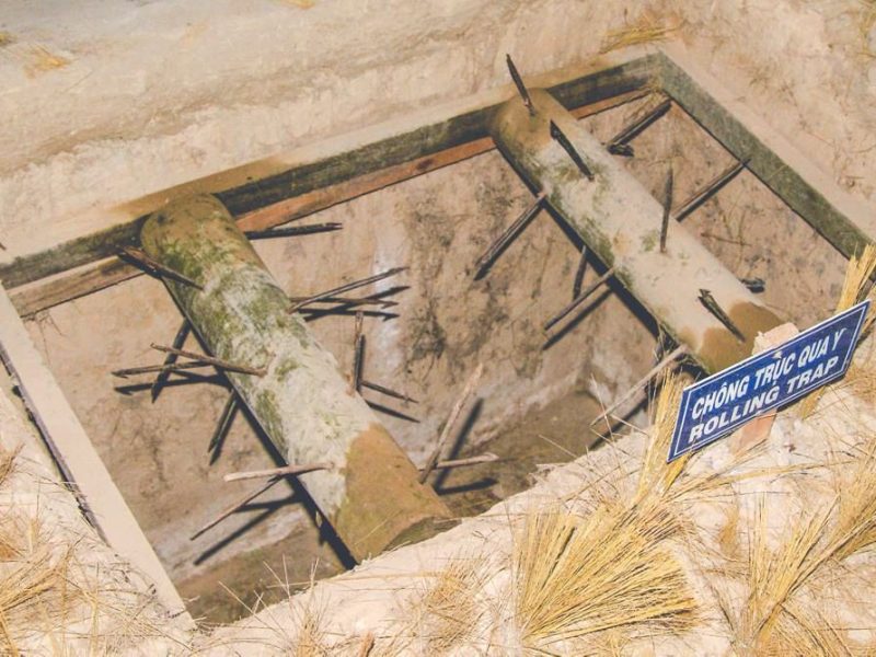 cu chi tunnels 8 trap at the Cu Chi Tunnels
